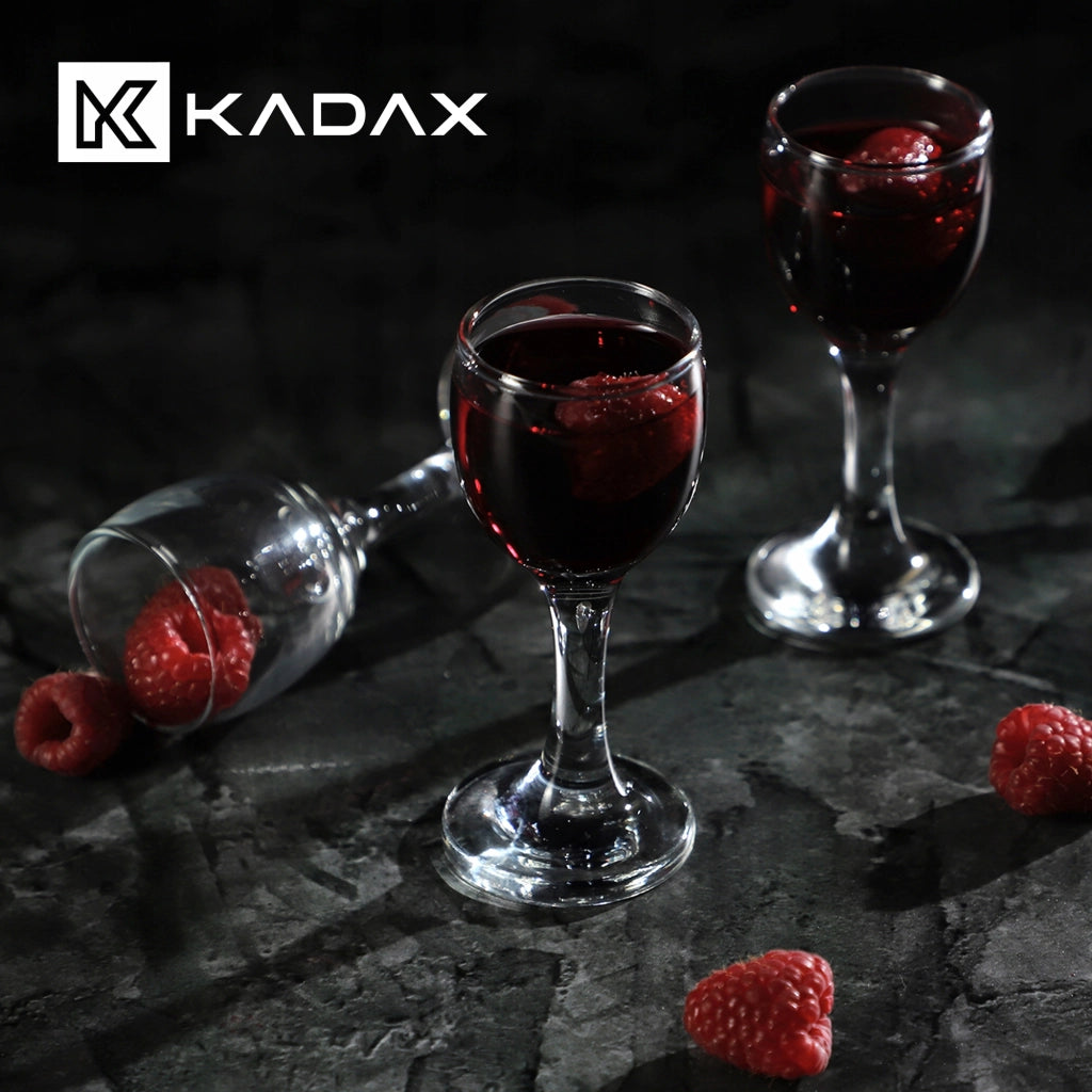 Set di 6 bicchieri KADAX da 55 ml per liquori, vodka e tinture.