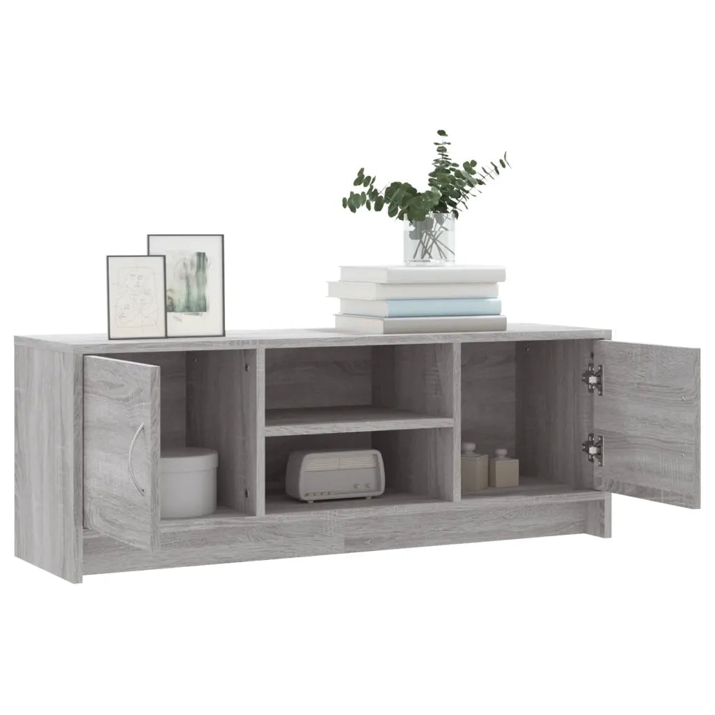 Mobile Porta TV Grigio Sonoma 102x30x37,5 cm Legno Multistrato 823259