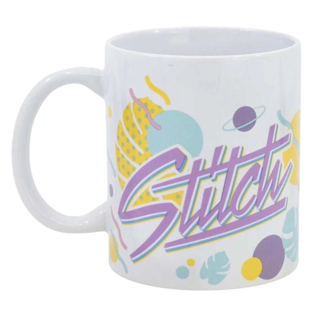 Tazza in ceramica 325 ml Collezione Stitch Fiore Hawaiano Bianco Disney