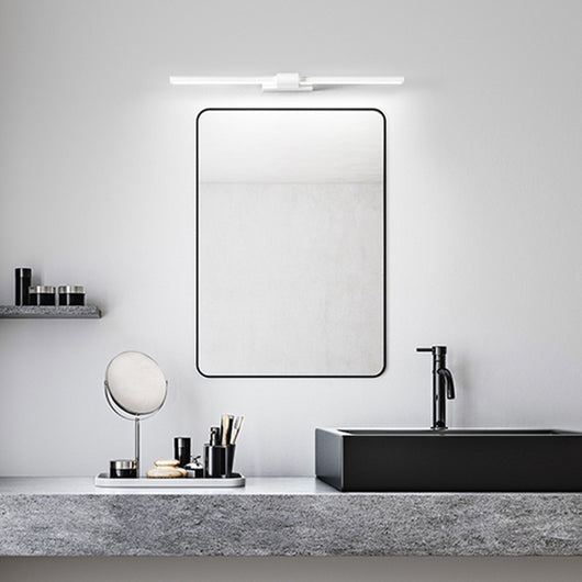 Applique Moderna Line Metallo Bianco Acrilico Led 12W 3000K
