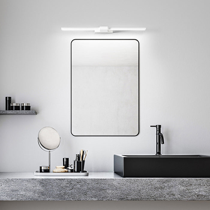 Applique Moderna Line Metallo Bianco Acrilico Led 12W 3000K