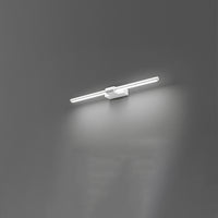 Applique Moderna Line Metallo Bianco Acrilico Led 12W 3000K
