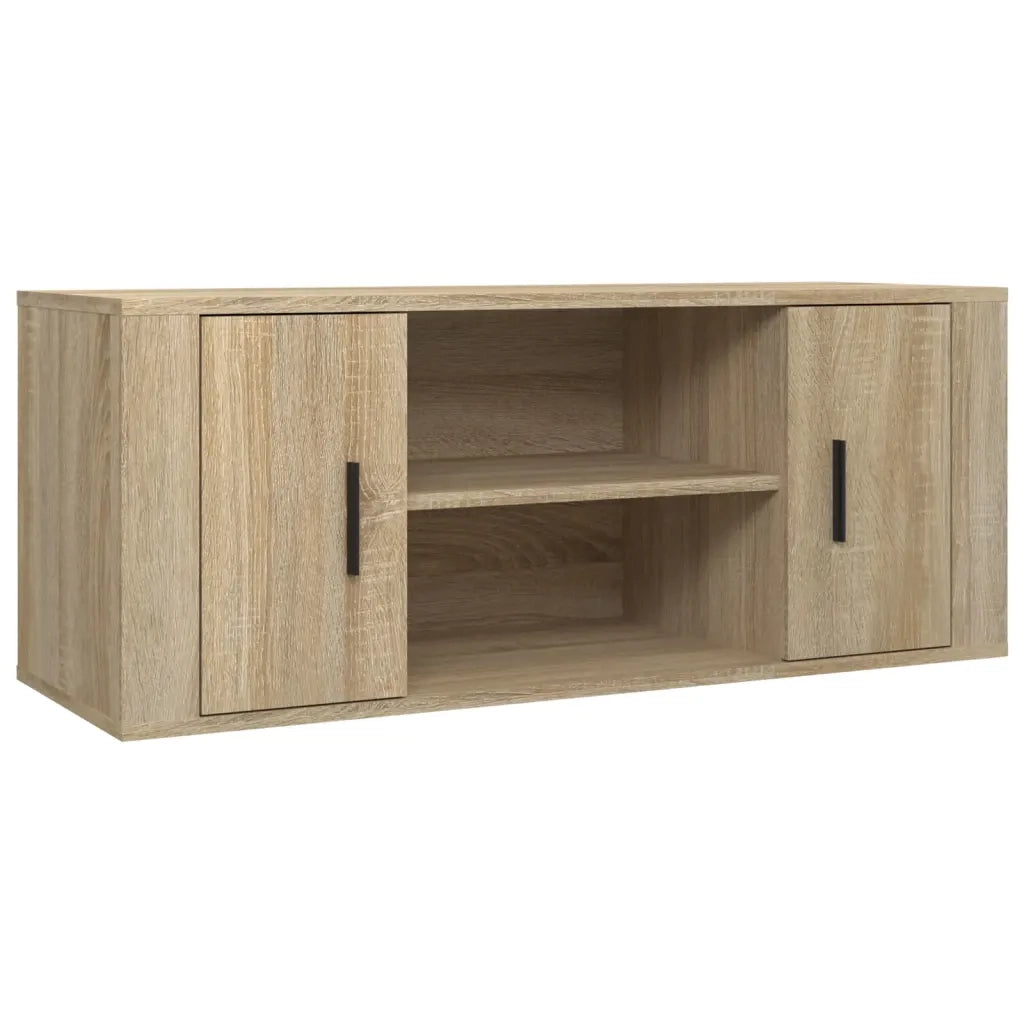 Mobile per TV Rovere Sonoma 100x35x40 cm Legno Multistrato 823094