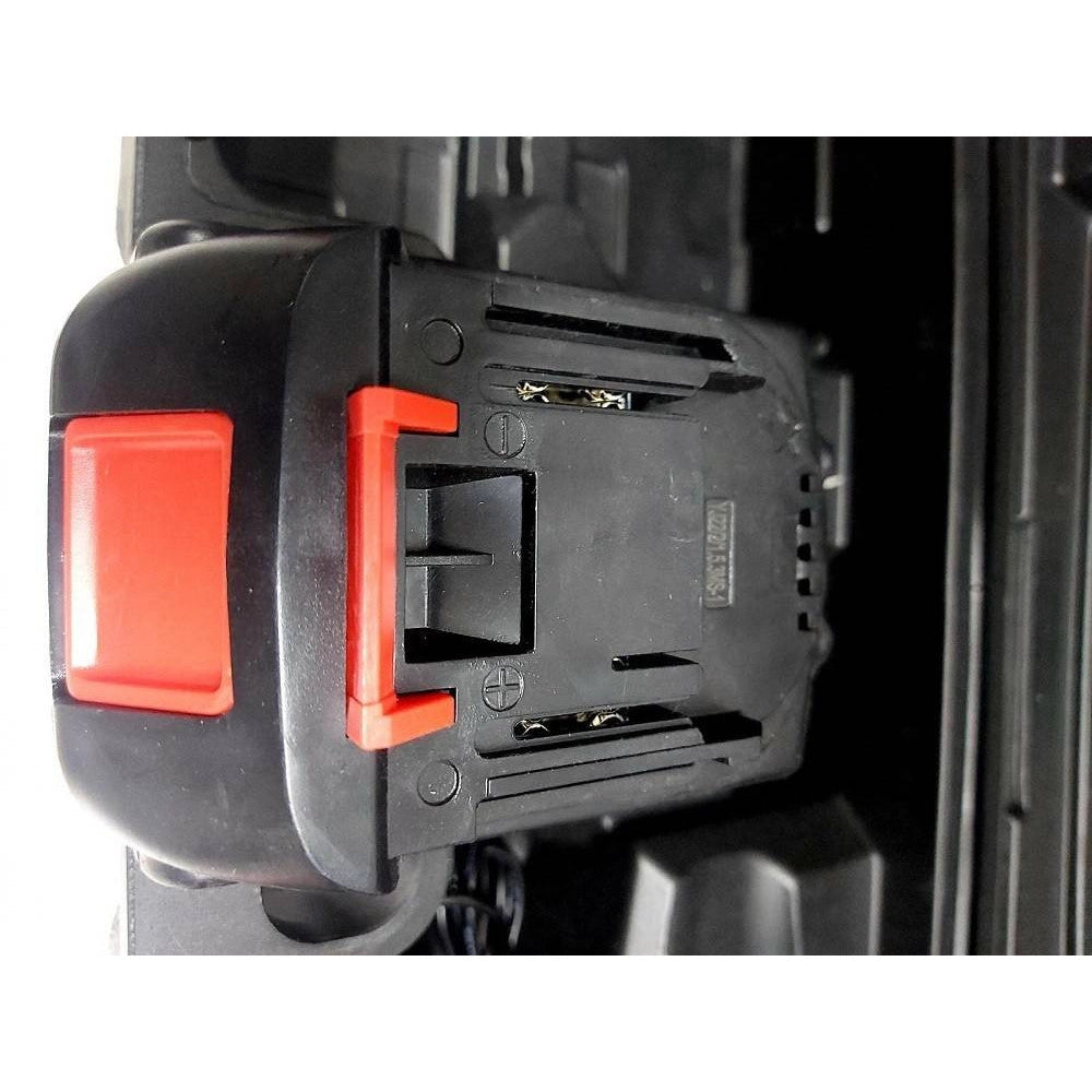 Trade Shop - Motosega 24v 2 Lame 4-6" Serbatoio Olio Tagliarami Elettrosega 2 Batterie Elettrica -