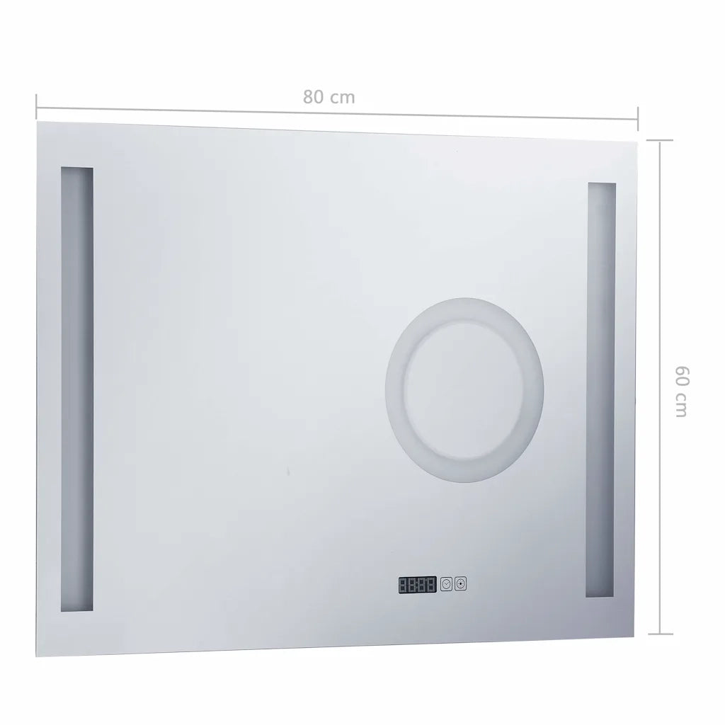 Specchio LED da Bagno con Sensore Tattile 80x60 cm 144742