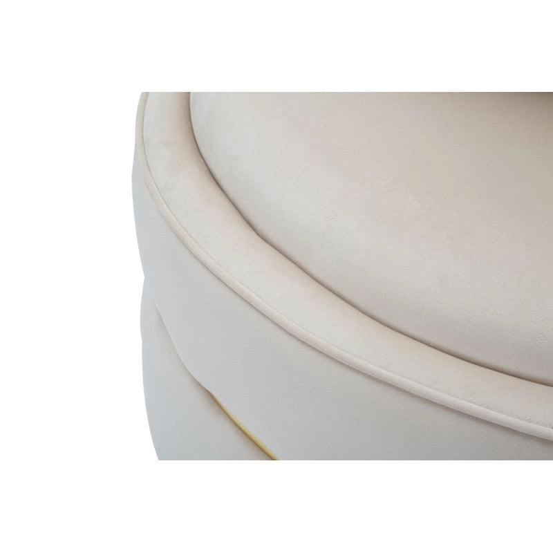 Poltrona Paris Space Crema/gold cm ø 84x72