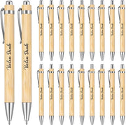 Penna in Legno - 20 Unità - Penna Ritirabile - Stampata "Grazie Mille" - Regalo di Ringraziamento - Dono Pratico - Regalo di Ringraziamento