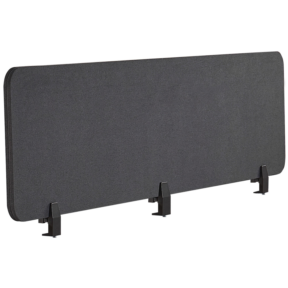 Pannello Divisorio Grigio Scuro Fonoassorbente 180 x 40 cm in Plastica PET