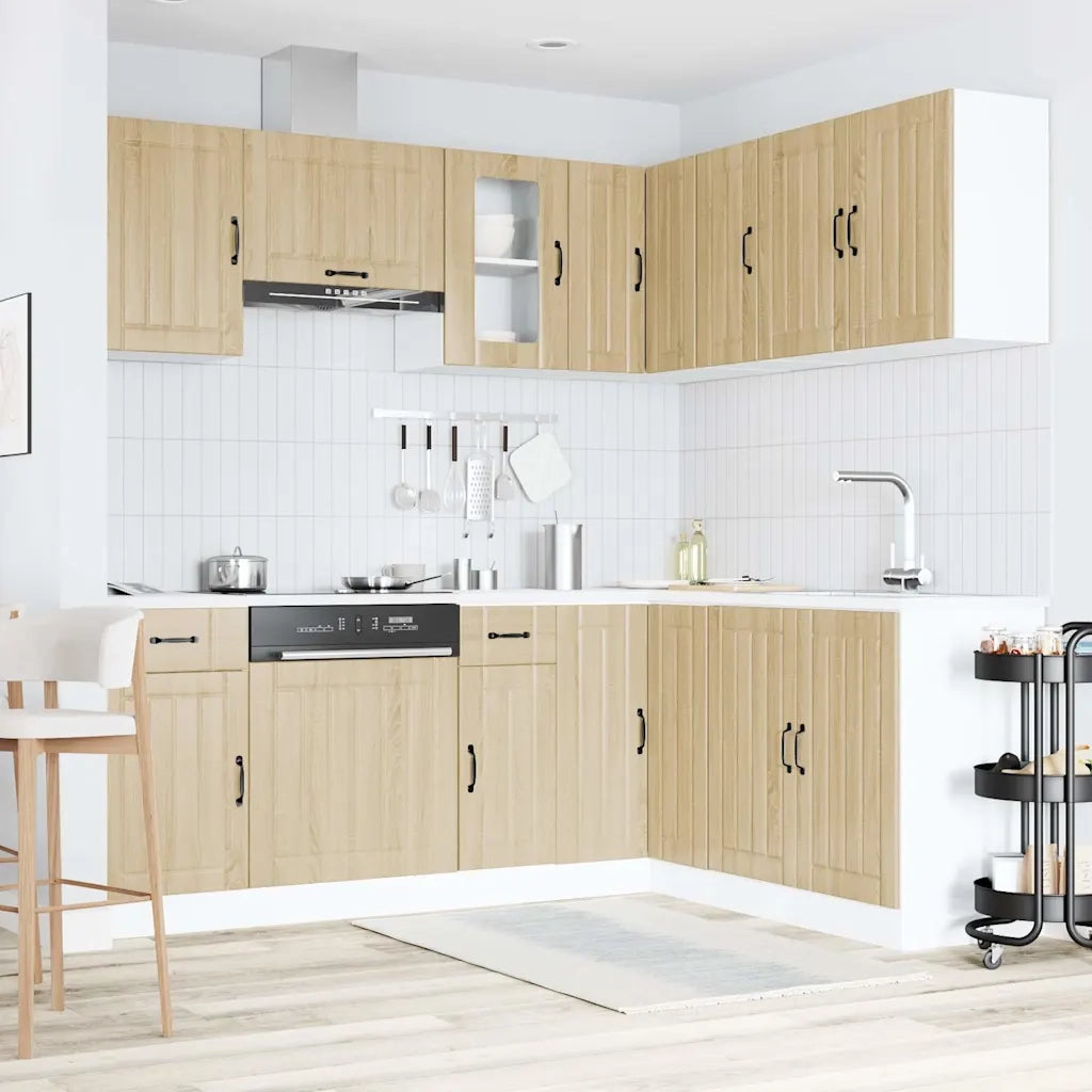 Set Mobili da Cucina 11 pz Lucca Rovere Sonoma in Truciolato