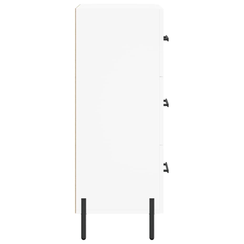 Buffet credenza cassettiera mobiletto mobile contenitore organizer per cucina soggiorno salotto 34,5 x 34 x 90 cm legno ingegnerizzato bianco 02_0030258