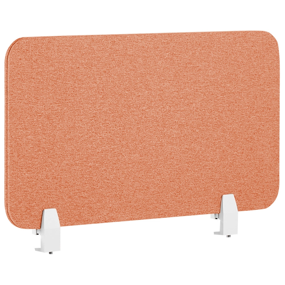 Pannello Divisorio Fonoassorbente per scrivania in PET rosso chiaro 80 x 40 cm tavolo ufficio