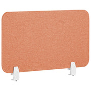 Pannello Divisorio Fonoassorbente per scrivania in PET rosso chiaro 80 x 40 cm tavolo ufficio