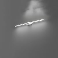 Applique Moderna Line Metallo Bianco Acrilico Led 16W 3000K