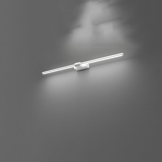 Applique Moderna Line Metallo Bianco Acrilico Led 16W 3000K