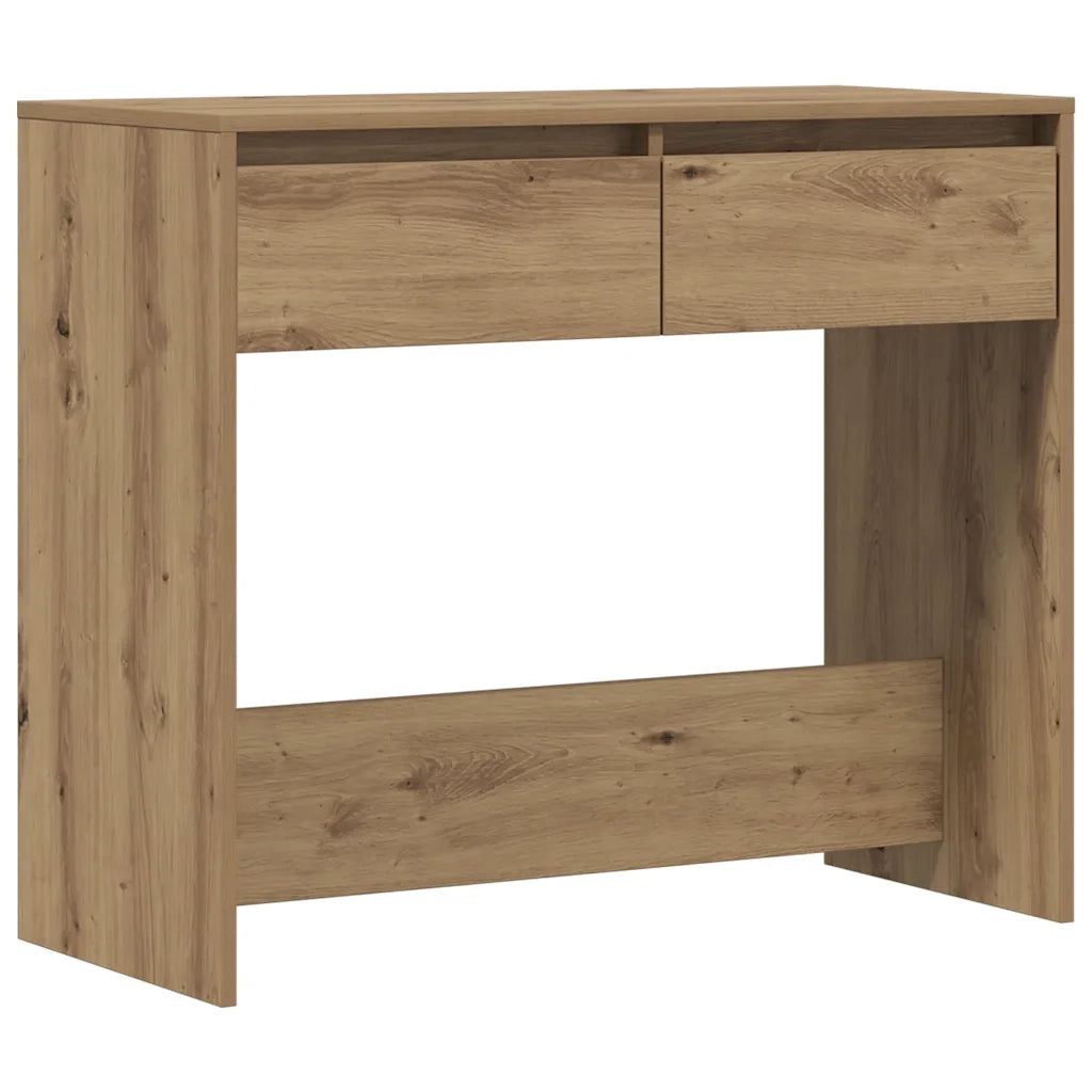 Tavolo Consolle | Tavolo d'Ingresso Rovere Artigianale 89x41x76,5cm in Truciolato