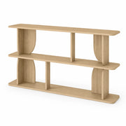 Libreria Moderna Con 4 Vani A Giorno E 3 Ripiani Design Moderno Minimal Mobile Per Soggiorno Corridoio Studio Ufficio Stile Contemporaneo In Melaminico 160 X 74 X 34 Cm Rovere Naturale