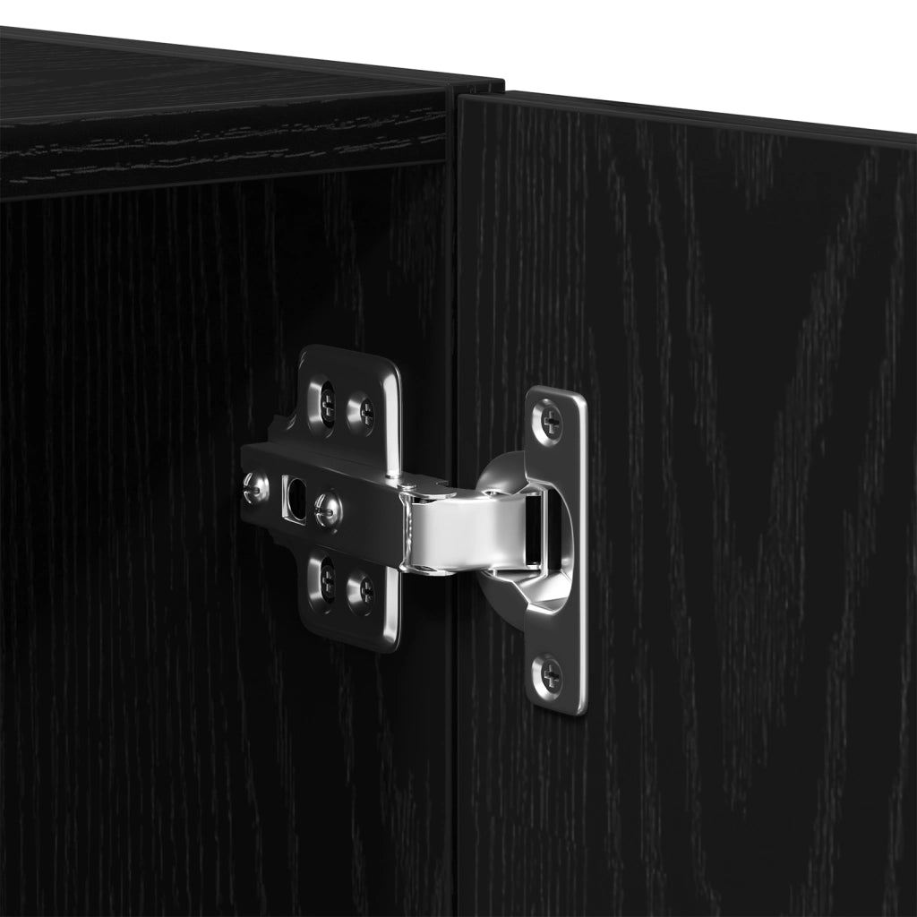 Armadio a muro  Nero Rovere 70x42,5x40 cm Legno ingegnerizzato