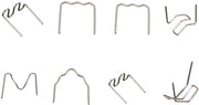 Accessori di fissaggio 800 pezzi - Acciaio inossidabile - Lattine di plastica - Materiali di fissaggio - 8 tipi - Progettati per un uso facile - Materiale di fissaggio