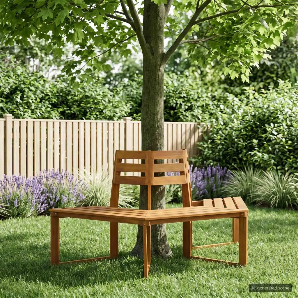 Panchina per Alberi 160 x 70 x 86 cm Legno di Acacia Massello 42034670