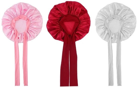 Cintura da Sonno in Satin - 3 Pezzi - Cintura per il Sonno - Fascia a Strisce - Opaca - Adatta alle Donne - Ideale per Regali