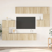 Set Mobili Porta TV 8pz Rovere Sonoma in Legno Multistrato 3079038