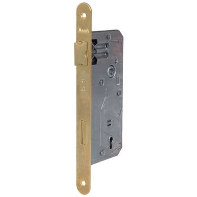 SERRATURA PATENT B.TONDO OTTONATO 040T BONAITI  I.MM 90 F.MM 22 E.MM 35