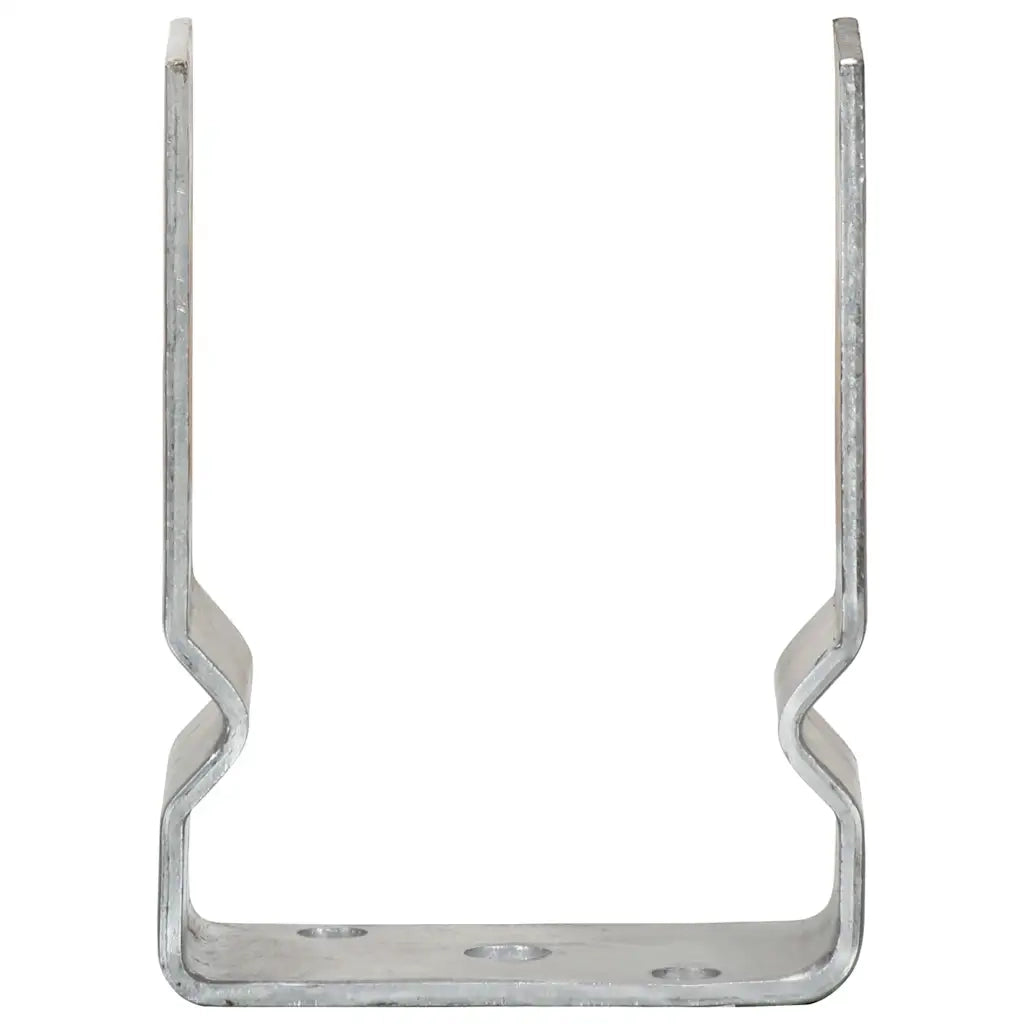 Ancoraggi per recinzione 12 pz argento 10x6x15 cm acciaio zincato 145337