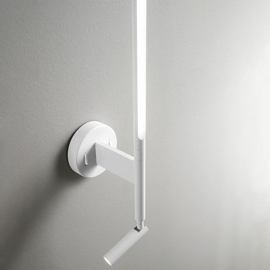 Applique Moderna Ramon Metallo Bianco Acrilico Led 12W 3000K