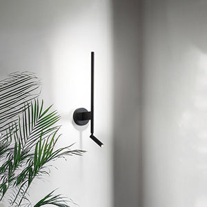 Applique Moderna Ramon Metallo Nero Acrilico Led 12W 3000K