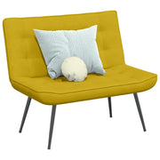 vidaXL Panca Gialla 110x74x84 cm in Velluto