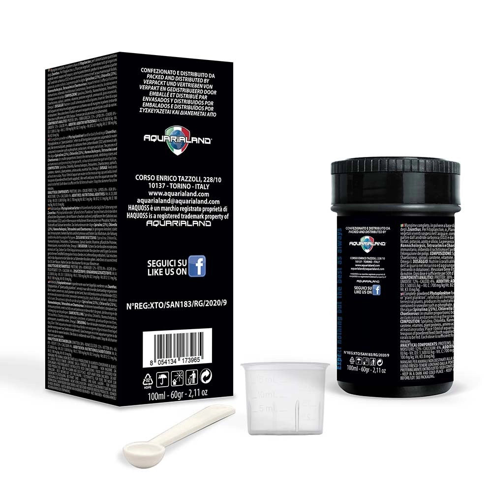 Haquoss Zoa Gourmet 100ml - Nutrimento in polvere per Zoanthus