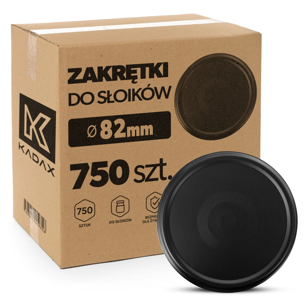 KADAX Wieczko fi82 Czarny matt pakiet 750szt K1751