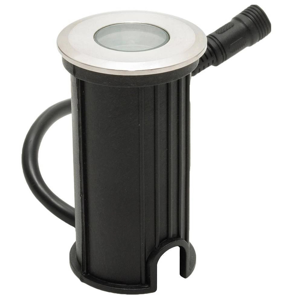 Trade Shop - Mini Faretto Led Rgbw 24v Calpestabile Incasso 40 Mm Segnapassi 3w Rgb 4000k Dmx -