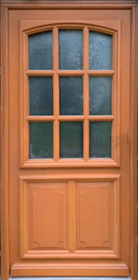 Porta d'ingresso in legno Exo modello 'Marine' 200X90 a destra a spingere senza maniglia