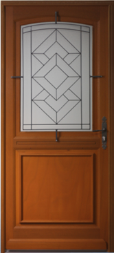 Porta d'ingresso in legno modello Elma 215X90 a sinistra a spingere (dimensioni della tavola) senza maniglia