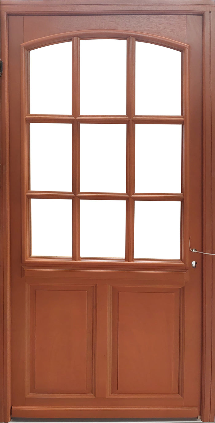 Porta d'ingresso in legno smaltato, Agatha, H, 215xl, 80 p, sinistra Dimensione tavolo senza maniglia