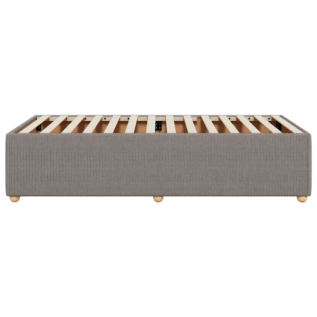 Letto singolo | Letto per adulti | Giroletto senza Materasso Tortora 90x200 cm Tessuto