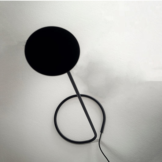 Lampada Da Scrivania Industrial-Minimal Miniarc Metallo Nero Led 5W 3000K