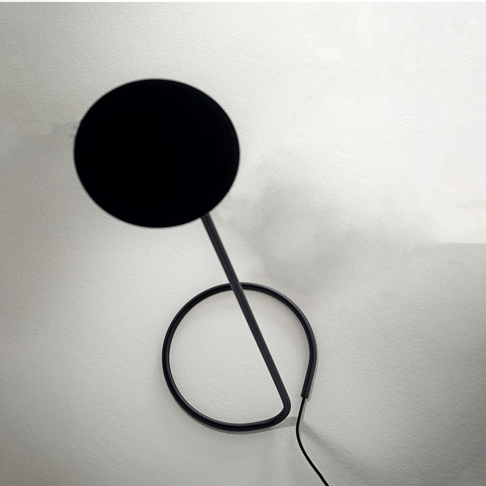 Lampada Da Scrivania Industrial-Minimal Miniarc Metallo Nero Led 5W 3000K