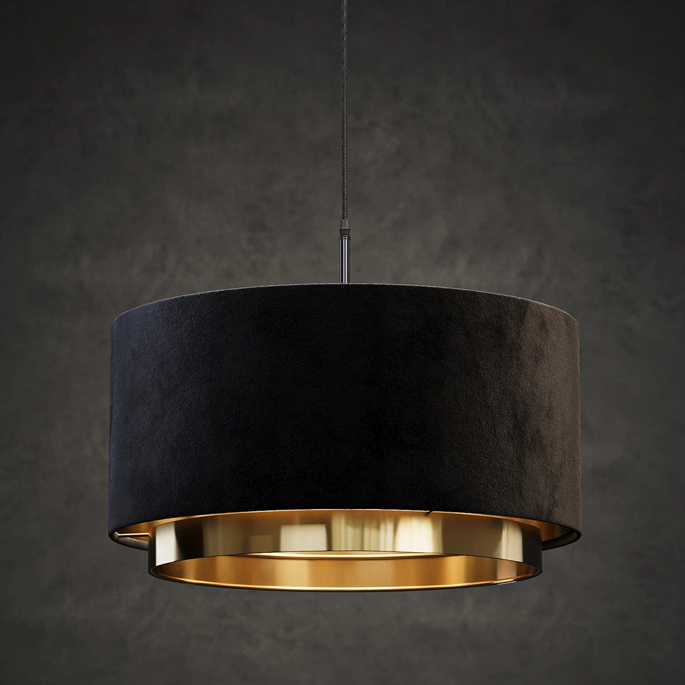 Vicco lampadario a sospensione Nero 45 x 25.7 cm