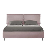 Letto imbottito Matrimoniale 160x200 cm Mados - Contenitore,Glicine,Microfibra