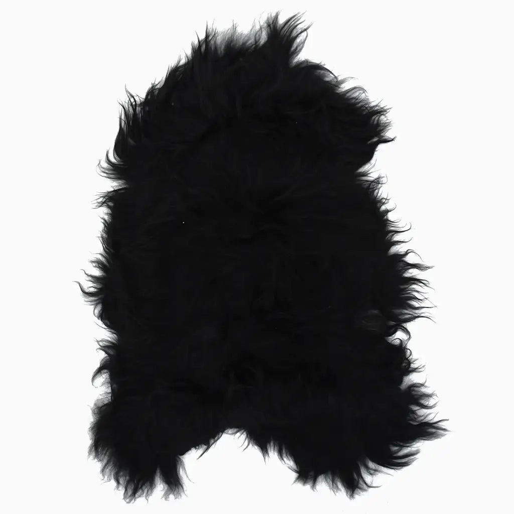 Fodera per Sedia in Pelle di Pecora Islandese Nera 70x110 cm 335854
