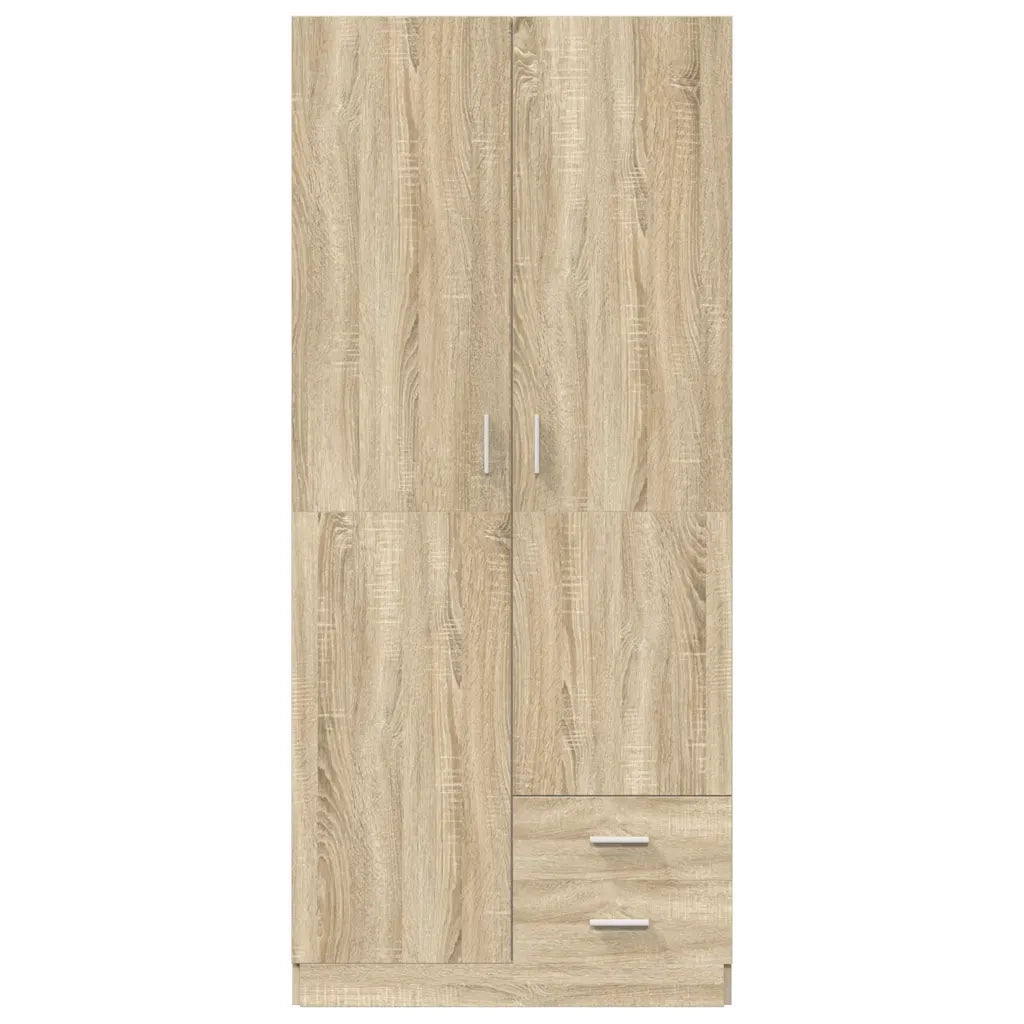 Armadio Rovere Sonoma 80x52x180 cm in Legno Multistrato 800642