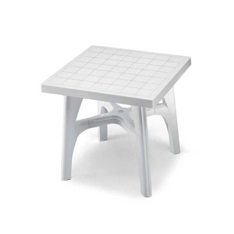 Tavolo Resina Quadromax Bianco 80X 80 1015 Scab