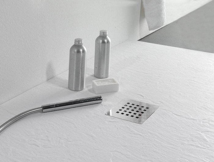 Piatto Doccia in Pietra 90x120 cm Bonussi Ardesia Stone Central Nero