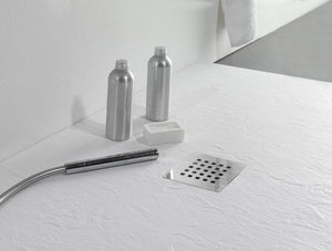 Piatto Doccia in Pietra 70x150 cm Bonussi Ardesia Stone Central Nero