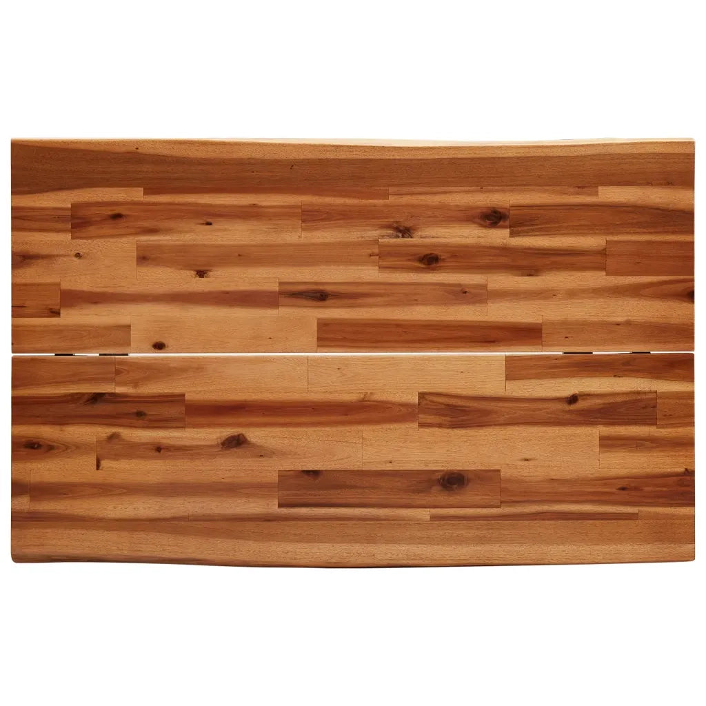 Set da Pranzo 3 pz con Bordi Vivi in Legno Massello di Acacia 3157524