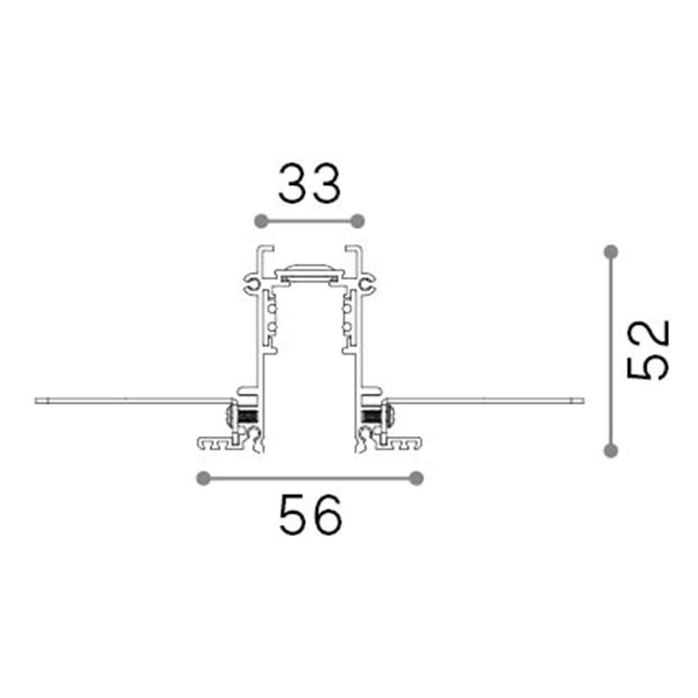 Profilo Incassato 200Cm Ego Alluminio Bianco