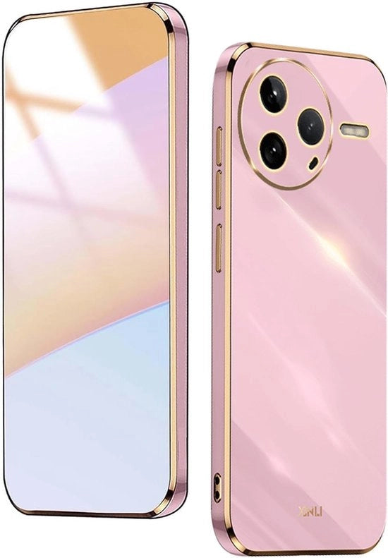 Hoesa per Xiaomi Poco F7 Pro con Design a Elettrodeposito in TPU Flessibile