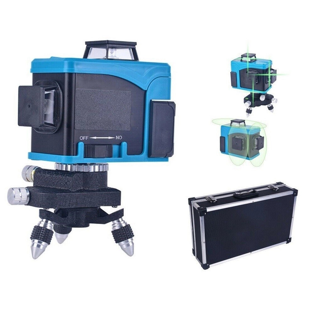 Trade Shop - Livella Laser Tracciatore 12 Linee Autolivellante 360º Con Telecomando Art.94460 -